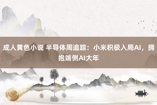 成人黄色小说 半导体周追踪:小米积极入局AI,拥抱端侧AI大年