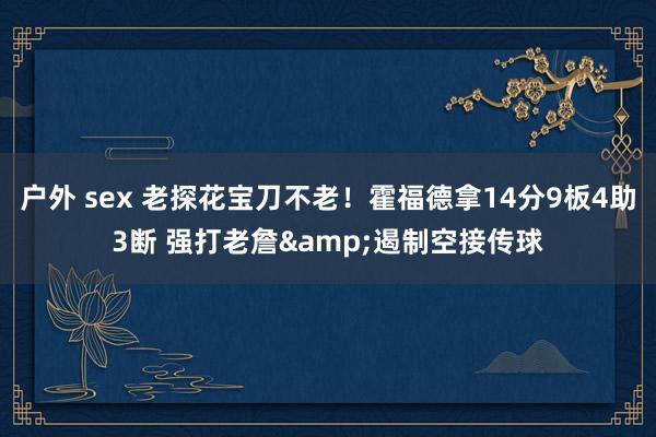 户外 sex 老探花宝刀不老！霍福德拿14分9板4助3断 强打老詹&遏制空接传球