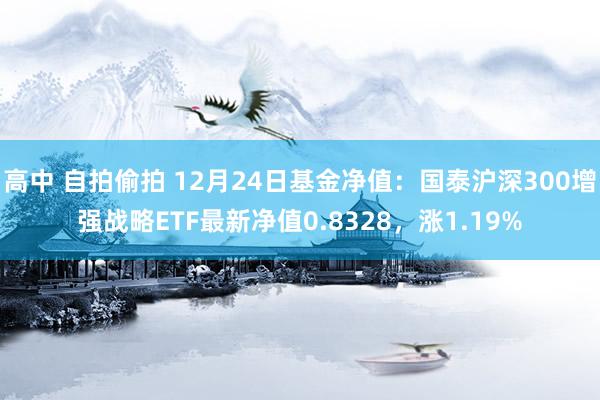 高中 自拍偷拍 12月24日基金净值：国泰沪深300增强战略ETF最新净值0.8328，涨1.19%