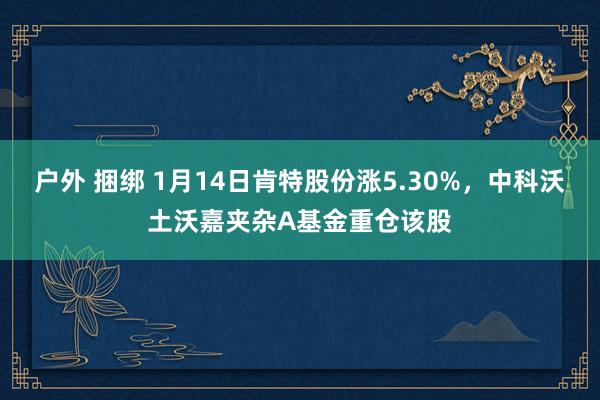 户外 捆绑 1月14日肯特股份涨5.30%，中科沃土沃嘉夹杂A基金重仓该股