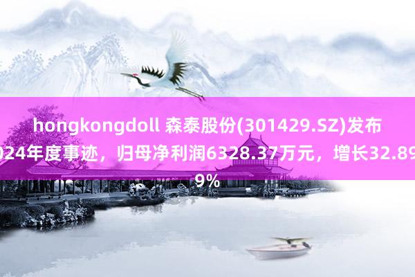 hongkongdoll 森泰股份(301429.SZ)发布2024年度事迹，归母净利润6328.37万元，增长32.89%