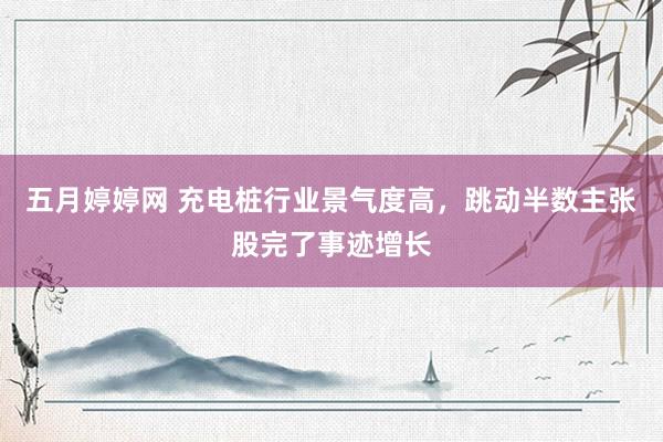 五月婷婷网 充电桩行业景气度高，跳动半数主张股完了事迹增长