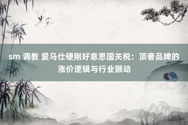 sm 调教 爱马仕硬刚好意思国关税：顶奢品牌的涨价逻辑与行业颤动