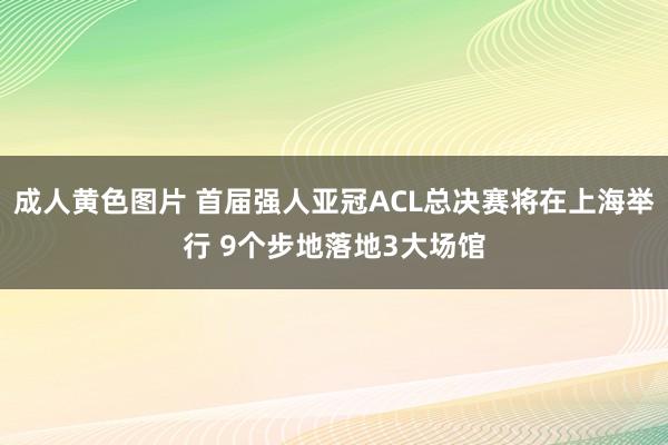 成人黄色图片 首届强人亚冠ACL总决赛将在上海举行 9个步地落地3大场馆